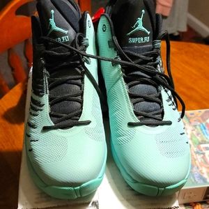 Mint Green/Black Superfly Air Jordans